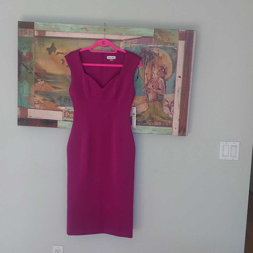 Calvin Klein dress size 4 Magenta